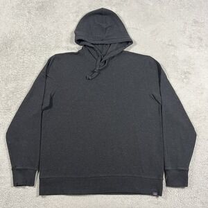 Faherty Legend Sweater Hoodie Mens Large Black Soft Stretch